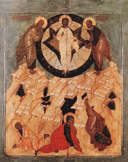 Icon of the Transfiguration, unknow artist